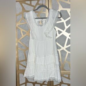JUN IVY LACE EMBROIDERY DRESS SIZE L